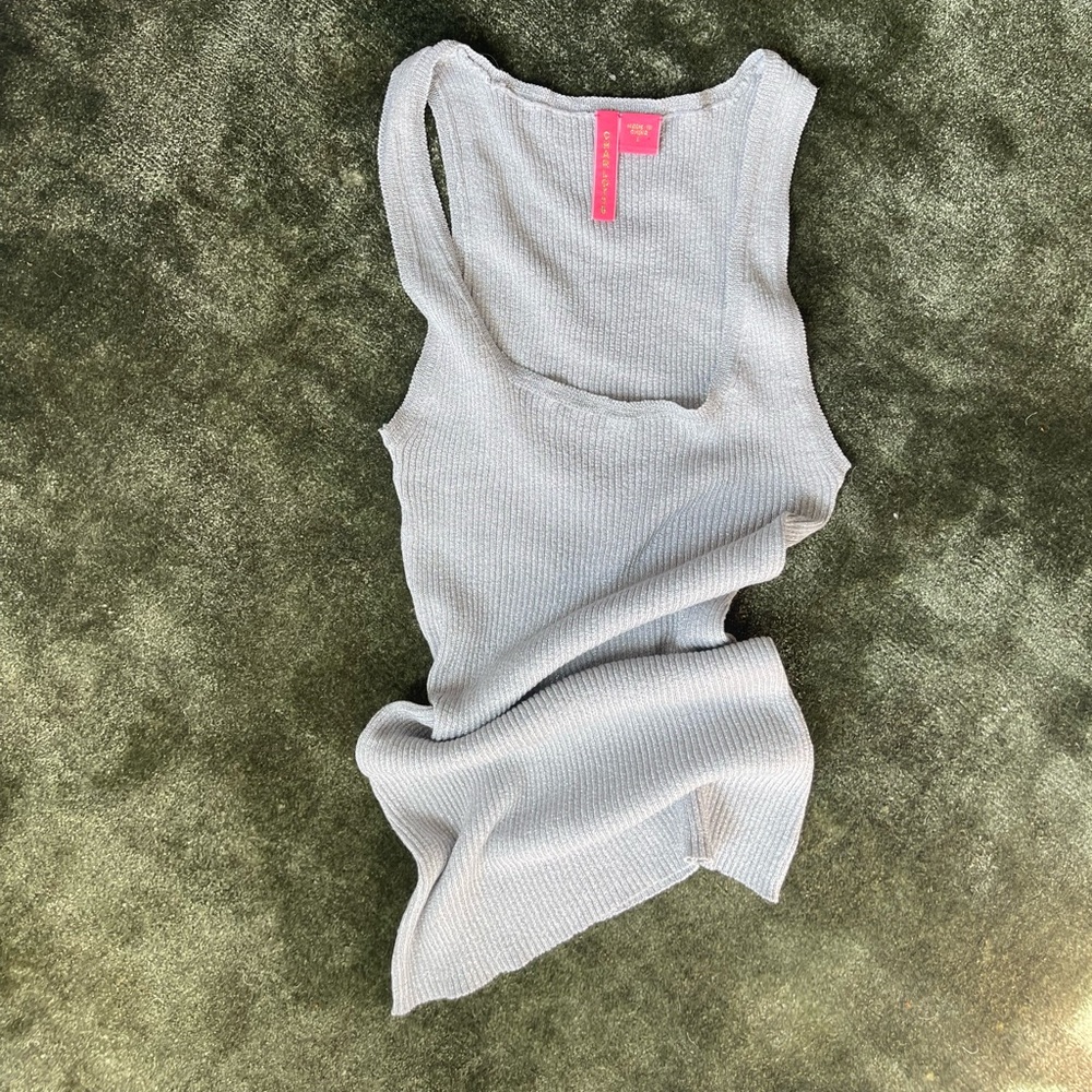 Charlotte Tarantola Baby Blue Sparkle Tank